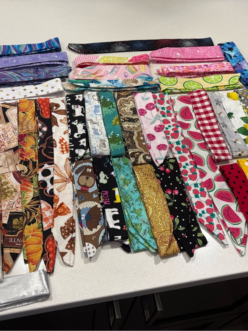 BUY 2 MIX & MATCH SPARKLY CHARMS & HOME SEWN SCARFS 2 for $25 SOME MATCH SCARF/C - Picture 15 of 16